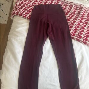 Lululemon Align leggings maroon